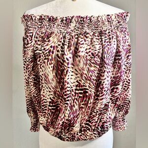 Express Off-Shoulder Printed Top